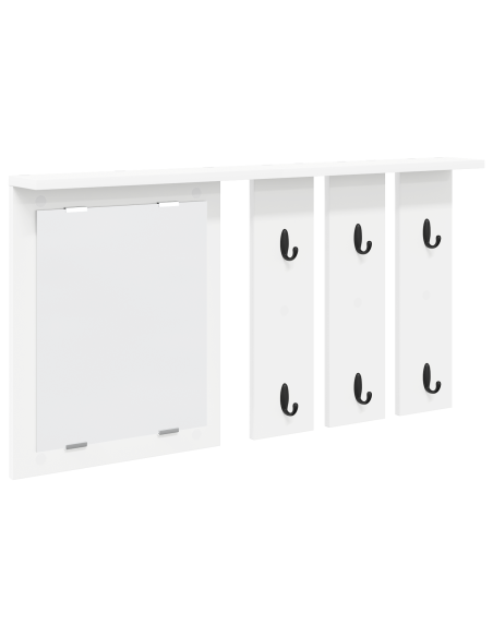 Appendiabiti a muro Bianco 85 x 10 x 45 cm Legno multistrato