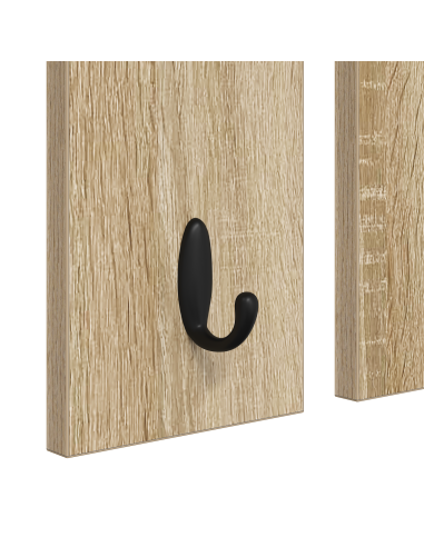 Appendiabiti a muro con specchio rovere sonoma 85 x 10 x 45 cm