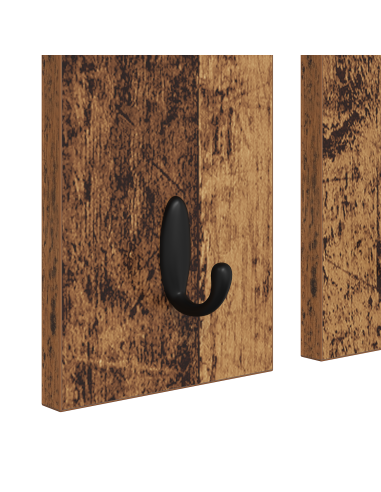 Appendiabiti a muro con specchio Legno vecchio 85 x 10 x 45 cm