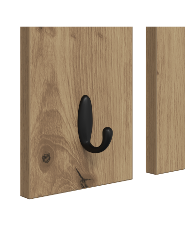 Appendiabiti a muro rovere artigianale 85 x 10 x 45 cm