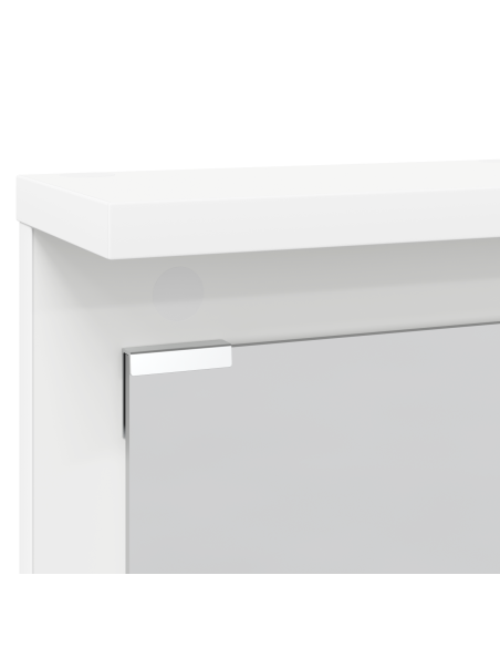 Appendiabiti a muro Bianco 84 x 10 x 80 cm Legno multistrato