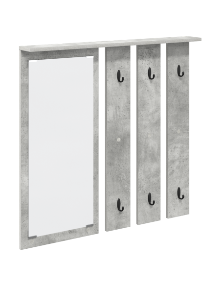 Appendiabiti a muro Grigio cemento 84 x 10 x 80 cm