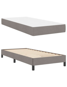 Letto a molle con materasso Talpa 90 x 200 cm Tessuto 2