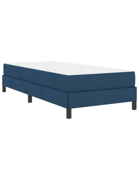 Letto a molle con materasso Blu 80 x 200 cm Tessuto