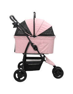 Passeggino pieghevole per animali Rosa 78 x 54 x 101 cm