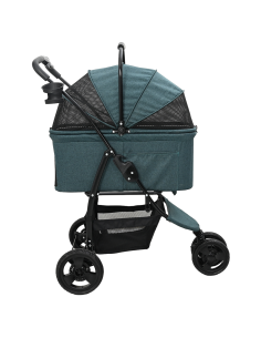 Passeggino pieghevole per animali Verde 78 x 54 x 101 cm