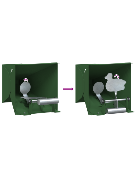 Trappola per pallini Verde 14 x 14 x 19 cm Acciaio