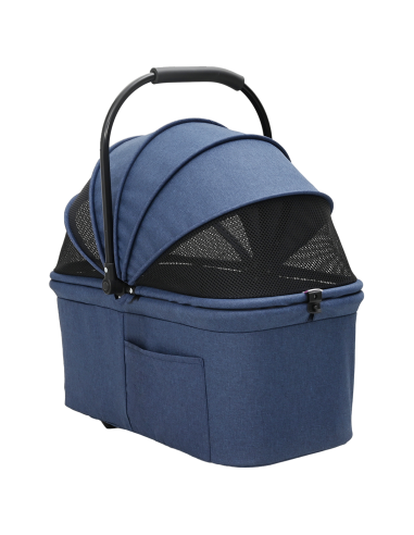 Passeggino pieghevole per animali Blu 81 x 47 x 99 cm