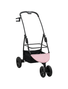 Passeggino pieghevole per animali Rosa 78 x 54 x 101 cm 2