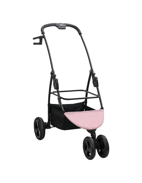 Passeggino pieghevole per animali Rosa 78 x 54 x 101 cm