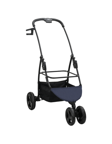 Passeggino pieghevole per animali Blu 78 x 54 x 101 cm