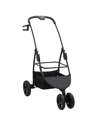 Passeggino pieghevole per animali Nero 78 x 54 x 101 cm