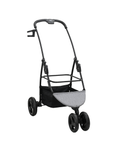 Passeggino pieghevole per animali Grigio 78 x 54 x 101 cm 2