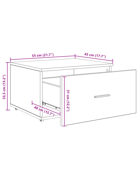 Scrivania Legno vecchio 131.5 x 50 x 106.5 cm Legno multistrato
