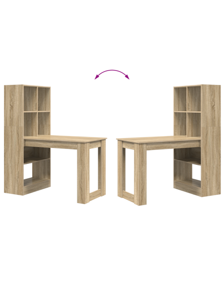 Scrivania Rovere Sonoma 122 x 67 x 145 cm Legno multistrato