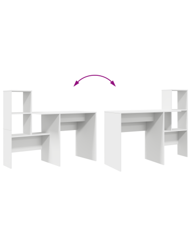 Scrivania Bianco 131,5 x 50 x 106,5 cm Legno multistrato