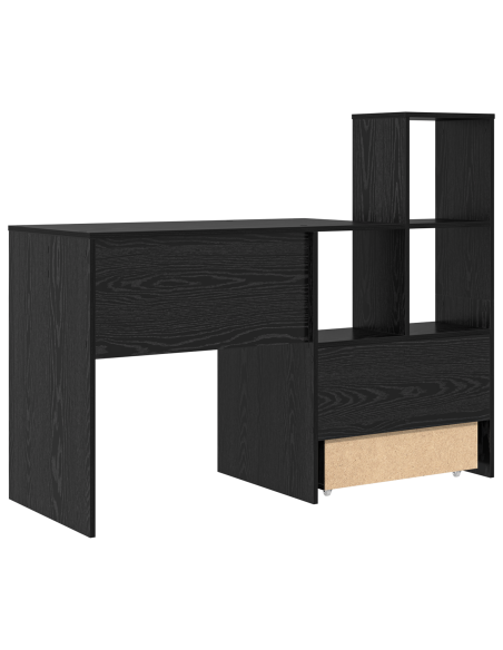 Scrivania Rovere nero 131.5 x 50 x 106.5 cm Legno multistrato