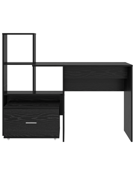 Scrivania Rovere nero 131.5 x 50 x 106.5 cm Legno multistrato