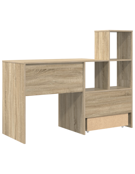 Scrivania rovere sonoma 131.5 x 50 x 106.5 cm Legno multistrato