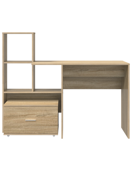Scrivania rovere sonoma 131.5 x 50 x 106.5 cm Legno multistrato
