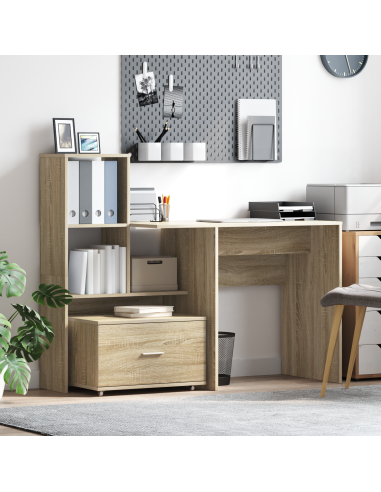 Scrivania Rovere Sonoma 131,5 x 50 x 106,5 cm Legno multistrato