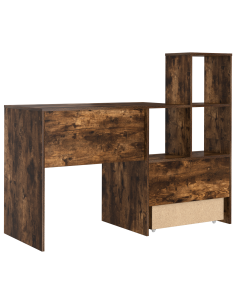 Scrivania Rovere fumé 131,5 x 50 x 106,5 cm Legno multistrato 2