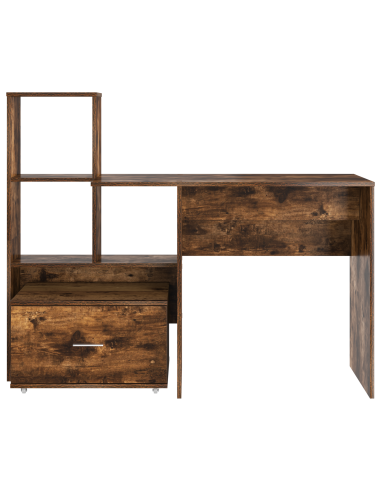 Scrivania Rovere fumé 131,5 x 50 x 106,5 cm Legno multistrato