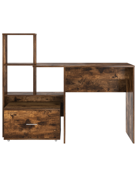 Scrivania Rovere fumo 131.5 x 50 x 106.5 cm Legno multistrato