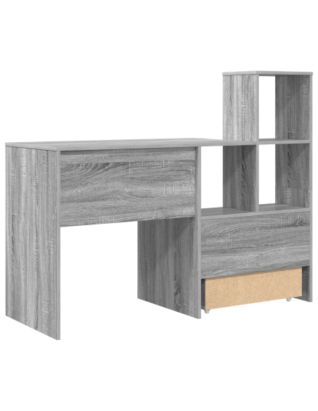 Scrivania Grigio sonoma 131.5 x 50 x 106.5 cm Legno multistrato