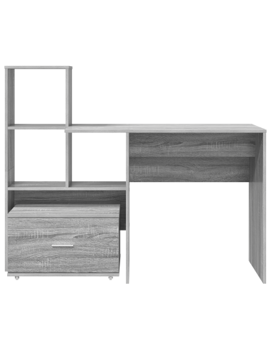 Scrivania Grigio Sonoma 131,5 x 50 x 106,5 cm Legno multistrato