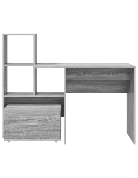 Scrivania Grigio sonoma 131.5 x 50 x 106.5 cm Legno multistrato
