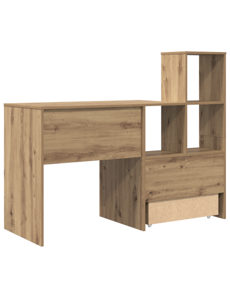 Scrivania con cassetto rovere artigianale 131.5 x 50 x 106.5 cm