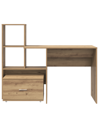 Scrivania con cassetto Rovere artigianale 131,5 x 50 x 106,5 cm