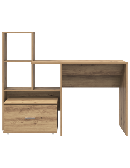 Scrivania con cassetto rovere artigianale 131.5 x 50 x 106.5 cm