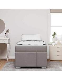 Struttura del letto con materasso Talpa 90 x 200 cm Tessuto 2