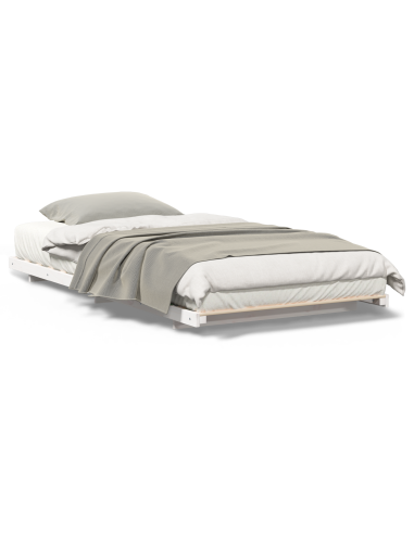 Struttura letto a terra Bianco 100 x 210 cm
