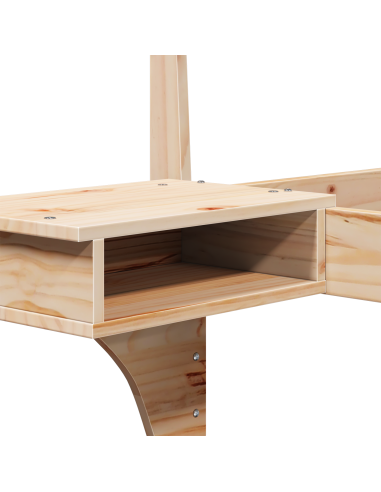 Struttura del letto Marrone 180 x 200 cm Pino massello