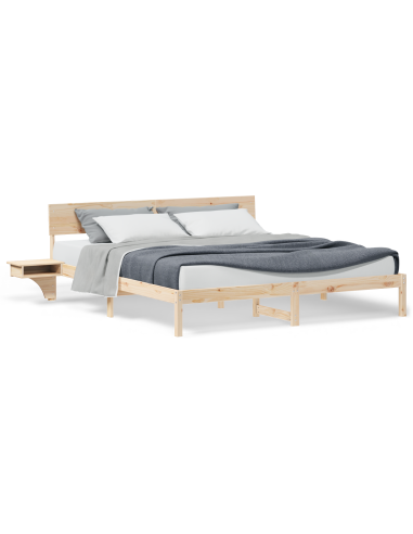 Struttura del letto Marrone 180 x 200 cm Pino massello