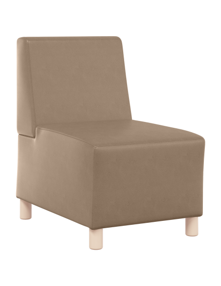 Poltrone Divano 3 pcs Cappuccino 55 x 74 x 82 cm