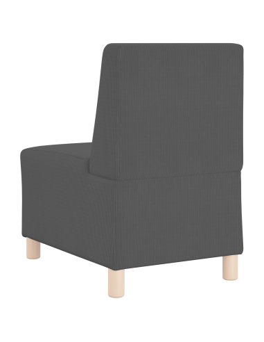 Unità di Divano Modulare Senza Braccioli 3 pcs Grigio scuro