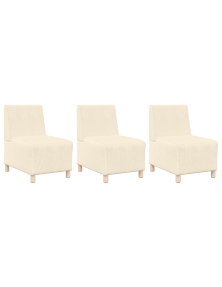 Sofa Chiar 3 pcs Crema 55 x 74 x 82 cm