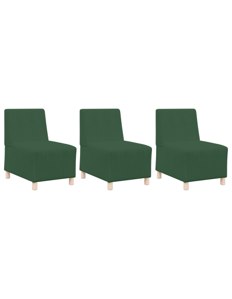 Sofa Chiar 3 pcs Verde giungla 55 x 74 x 82 cm