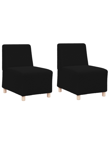 Sofa Chiar 2 pcs Nero 55 x 74 x 82 cm