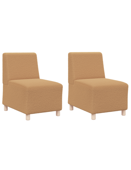 Sofa Chiar 2 pcs Beige 55 x 74 x 82 cm
