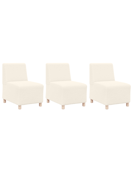 Sofa Chiar 3 pcs Crema 55 x 74 x 82 cm