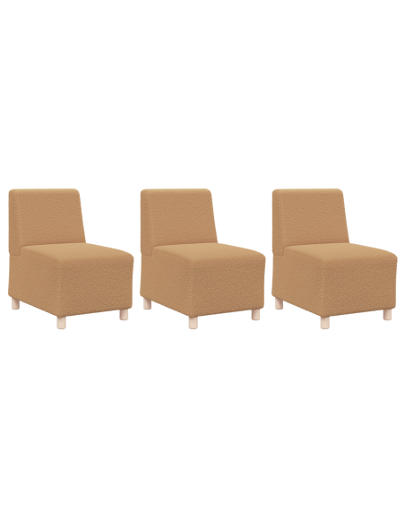 Sofa Chiar 3 pcs Beige 55 x 74 x 82 cm