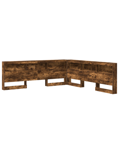 Testata contenitore Rovere fumé 180 cm Legno multistrato