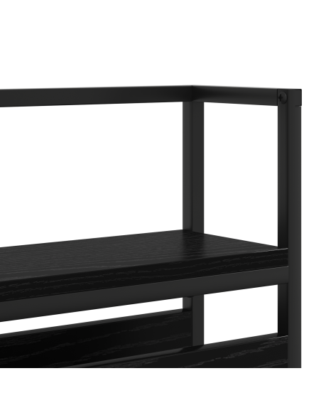 Testata contenitore Rovere nero 100 cm Legno multistrato