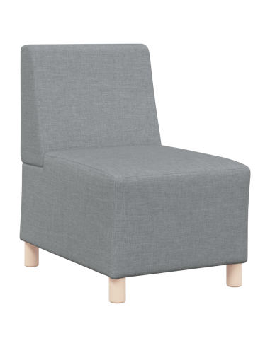 Unità di Divano Modulare Senza Braccioli 2 pcs Grigio chiaro