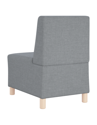 Unità di Divano Modulare Senza Braccioli 2 pcs Grigio chiaro